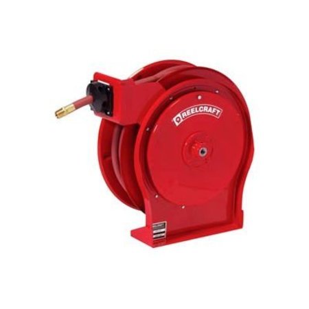 Reelcraft 1/2""x50' 300 PSI Premium Duty All Steel Spring Retractable Compact Hose Reel -  A5850 OLP